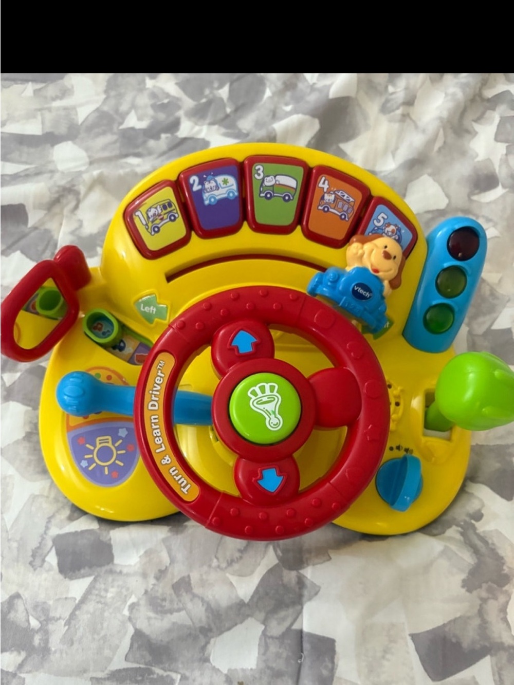 Turn & Learn Driver - Yellow/Red Kids Steering Toy